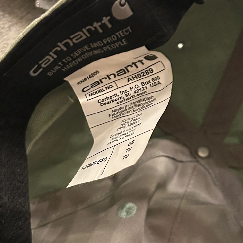 Carhartt Green Cap - Picture 4 of 9